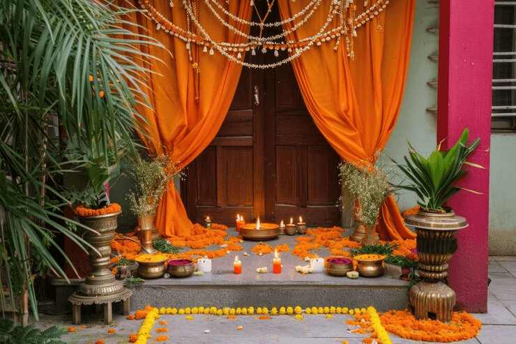 Devotees booking puja online with My Dharam Karam—trusted platform for Vedic rituals, puja services, and temple offerings